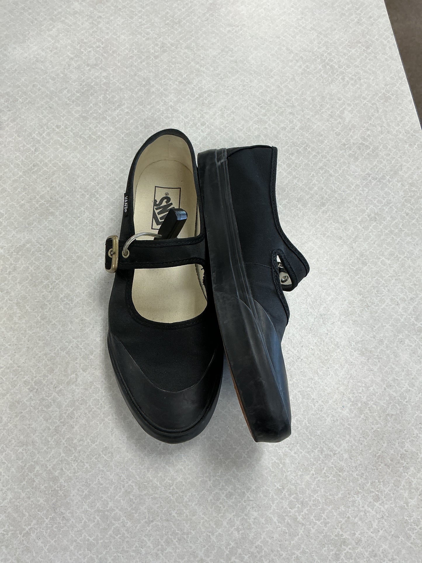 Shoes Flats By Vans In Black, Size:8.5
