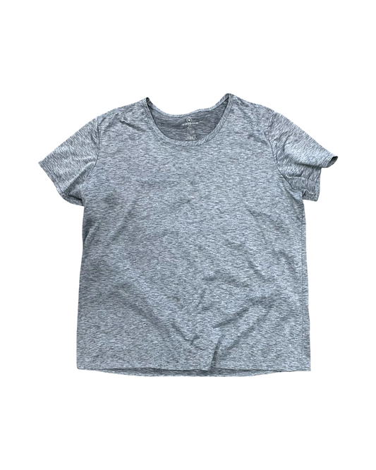 Athletic Top Ss By Clothes Mentor In Grey, Size:2X