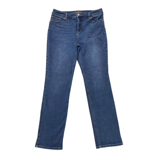 Jeans Boot Cut By Chicos In Blue Denim, Size:10