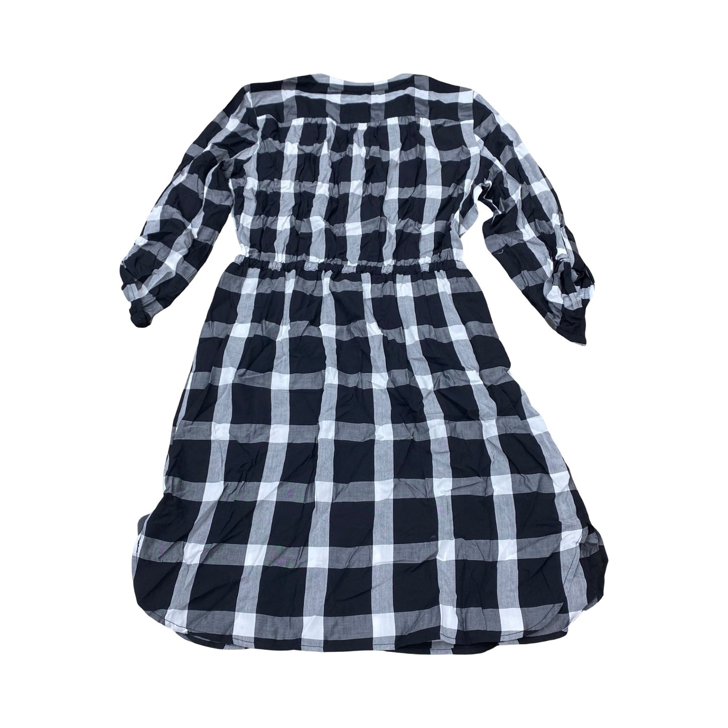 Dress Casual Midi By Loft In Plaid Pattern, Size:M