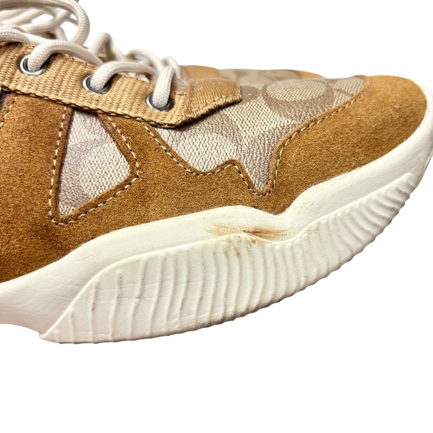 Shoes Designer By Coach In Brown & Cream, Size: 11