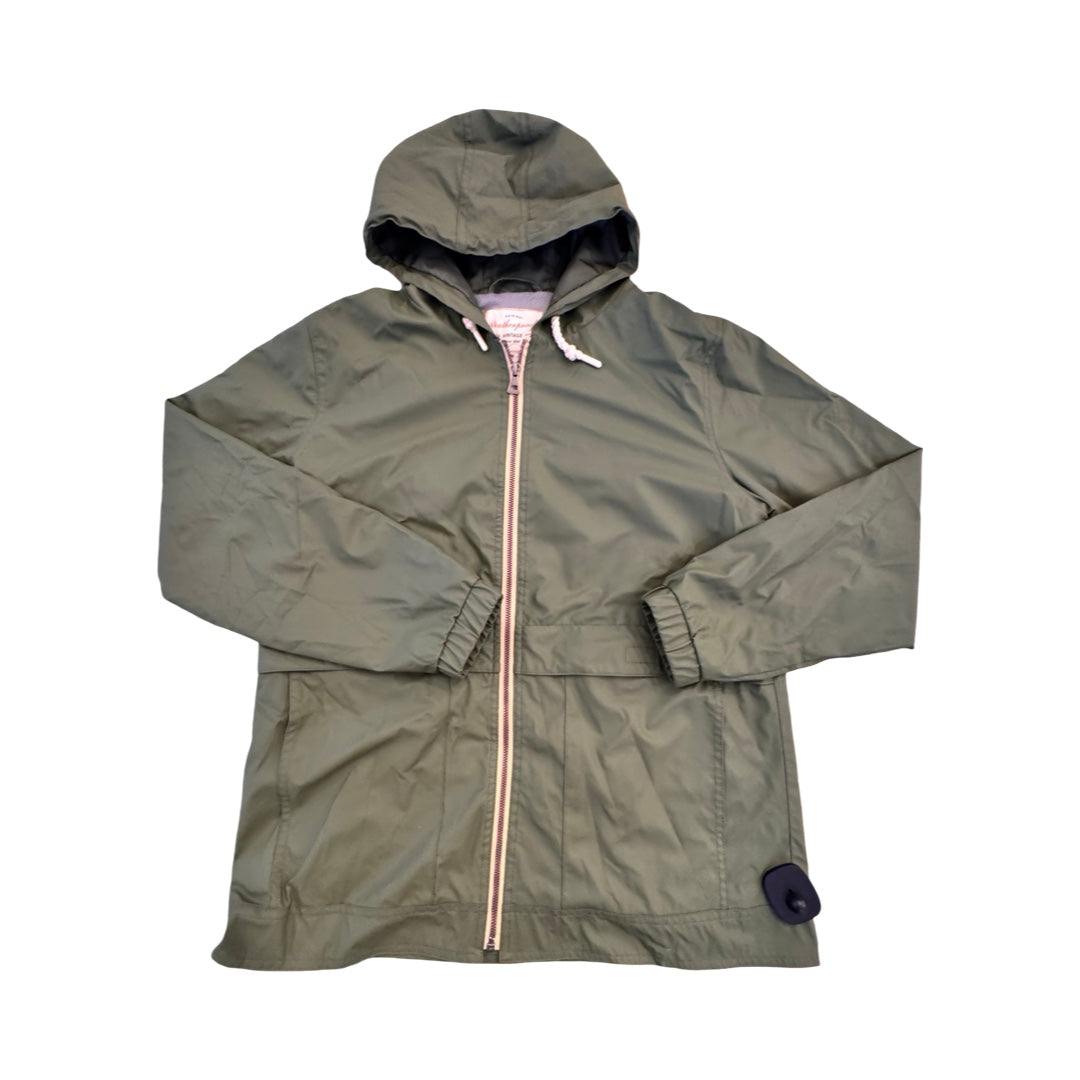 Jacket Windbreaker By Weatherproof In Green, Size:M