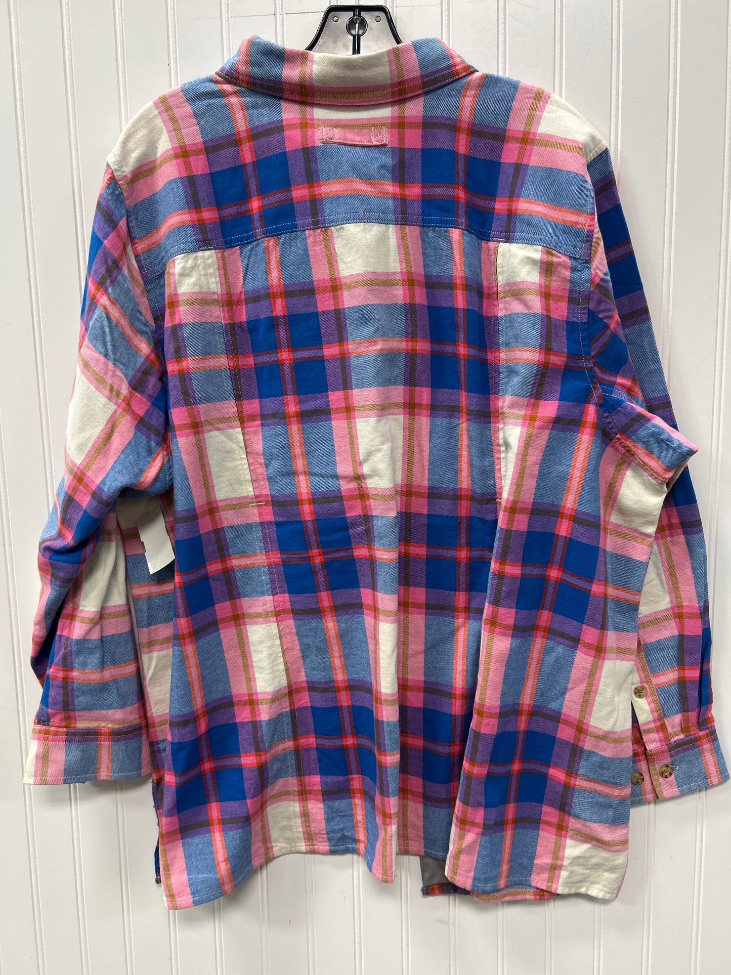 Top Ls By Duluth Trading In Plaid Pattern, Size:3X