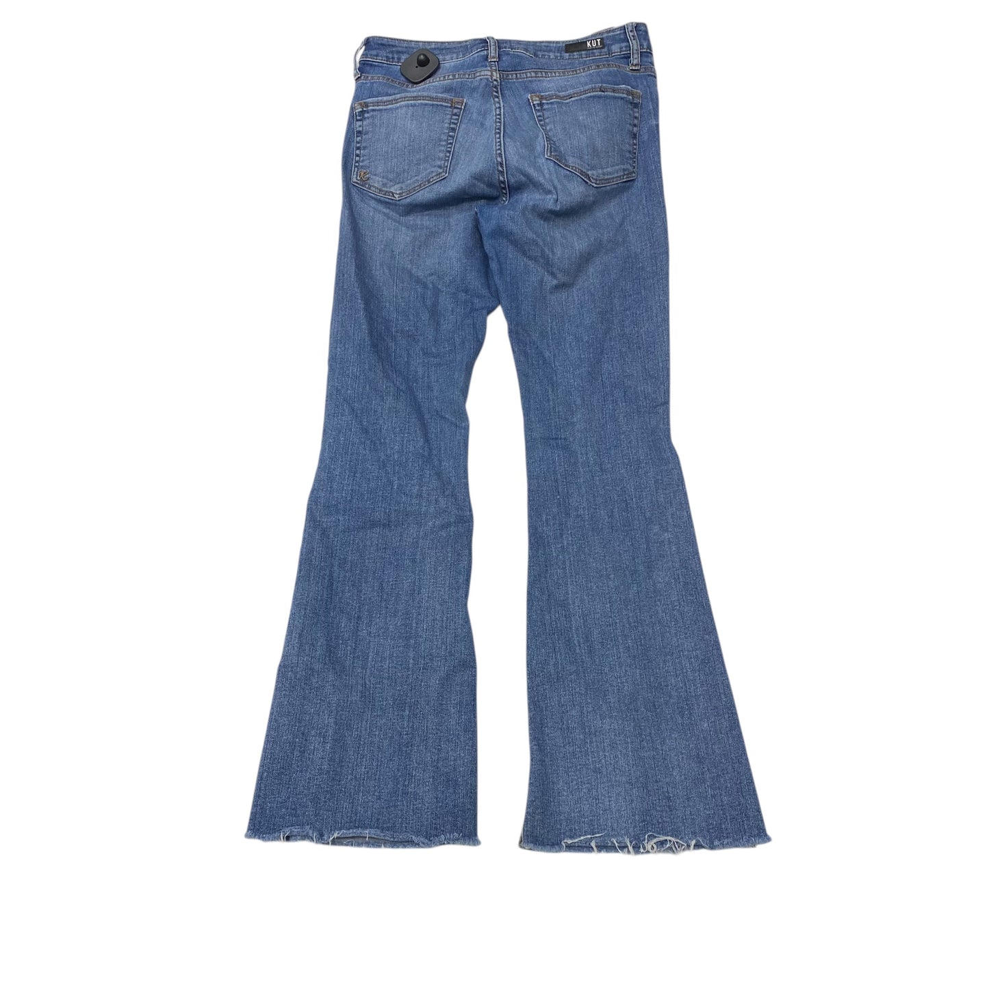 Jeans Flared By Kut In Blue Denim, Size:2