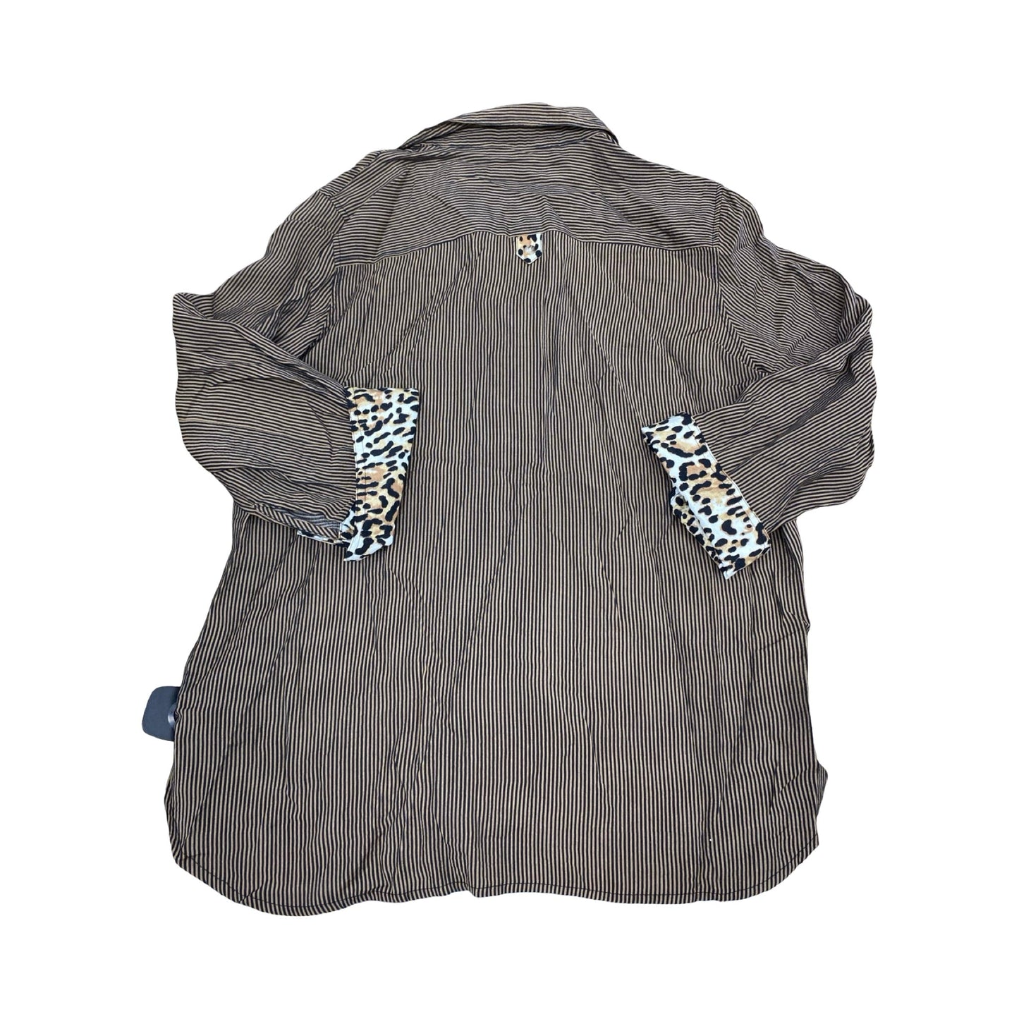 Top Ls By Multiples In Striped Pattern, Size:M