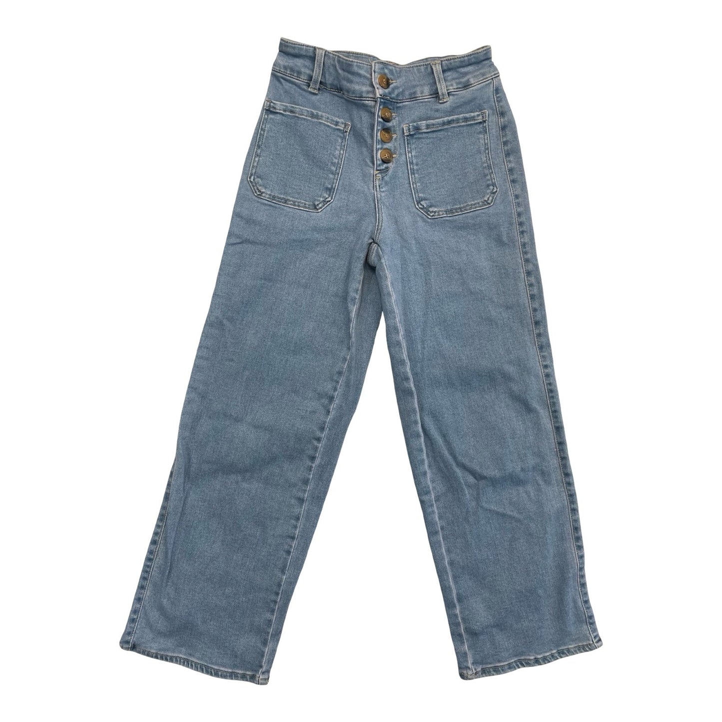 Jeans Wide Leg By Oat In Blue Denim, Size:0
