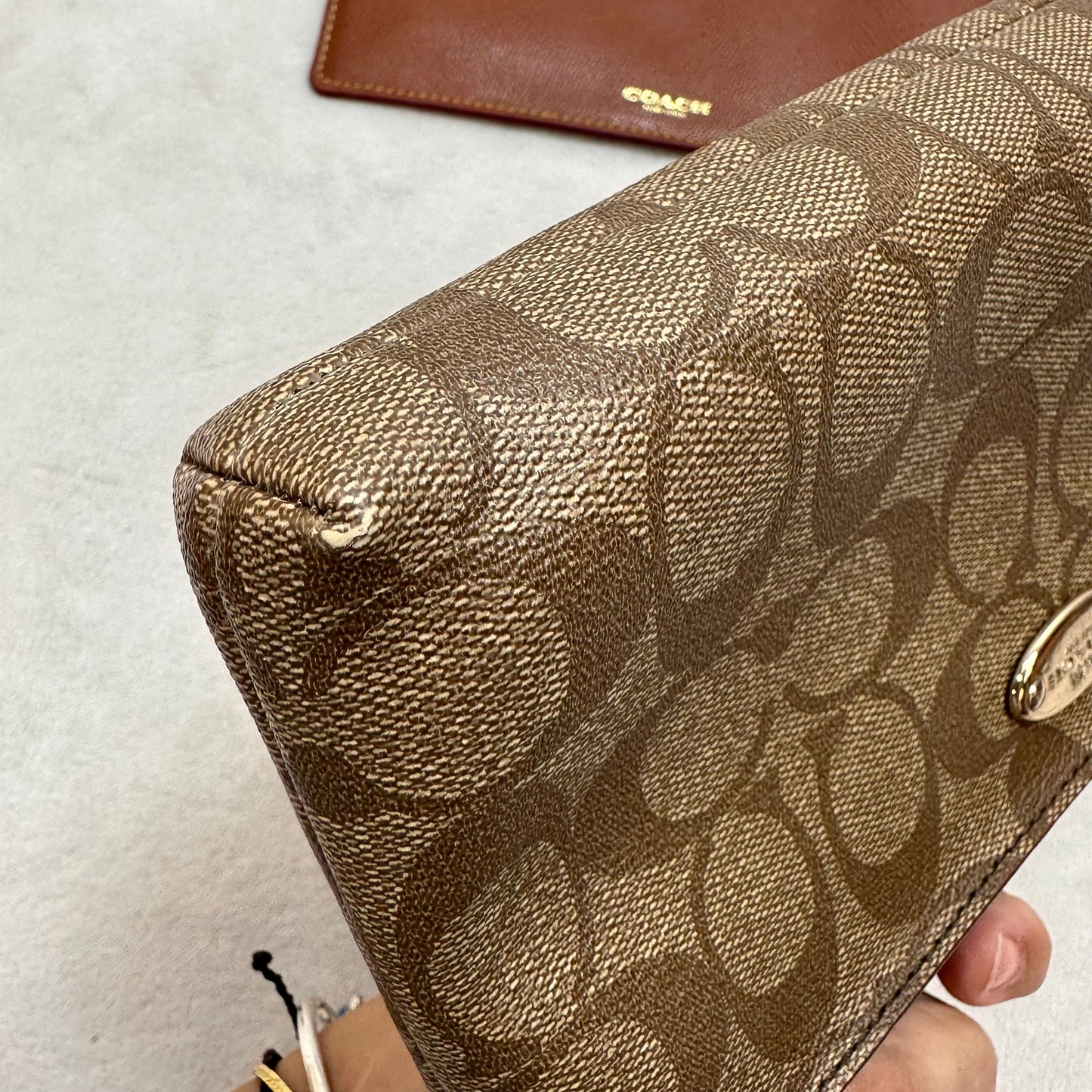 Clutch Designer By Coach, Size: Small