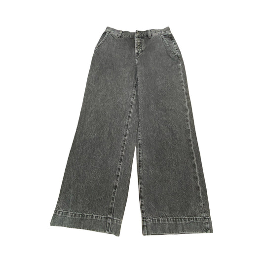 Jeans Wide Leg By Madewell In Black, Size:2P