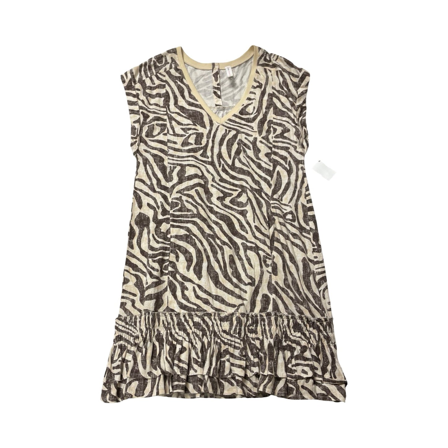 Dress Casual Midi By Daily Practice By Anthropologie In Brown & Tan, Size:S