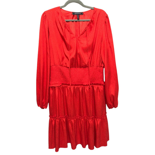 Dress Casual Short By Bcbgmaxazria In Red, Size:L