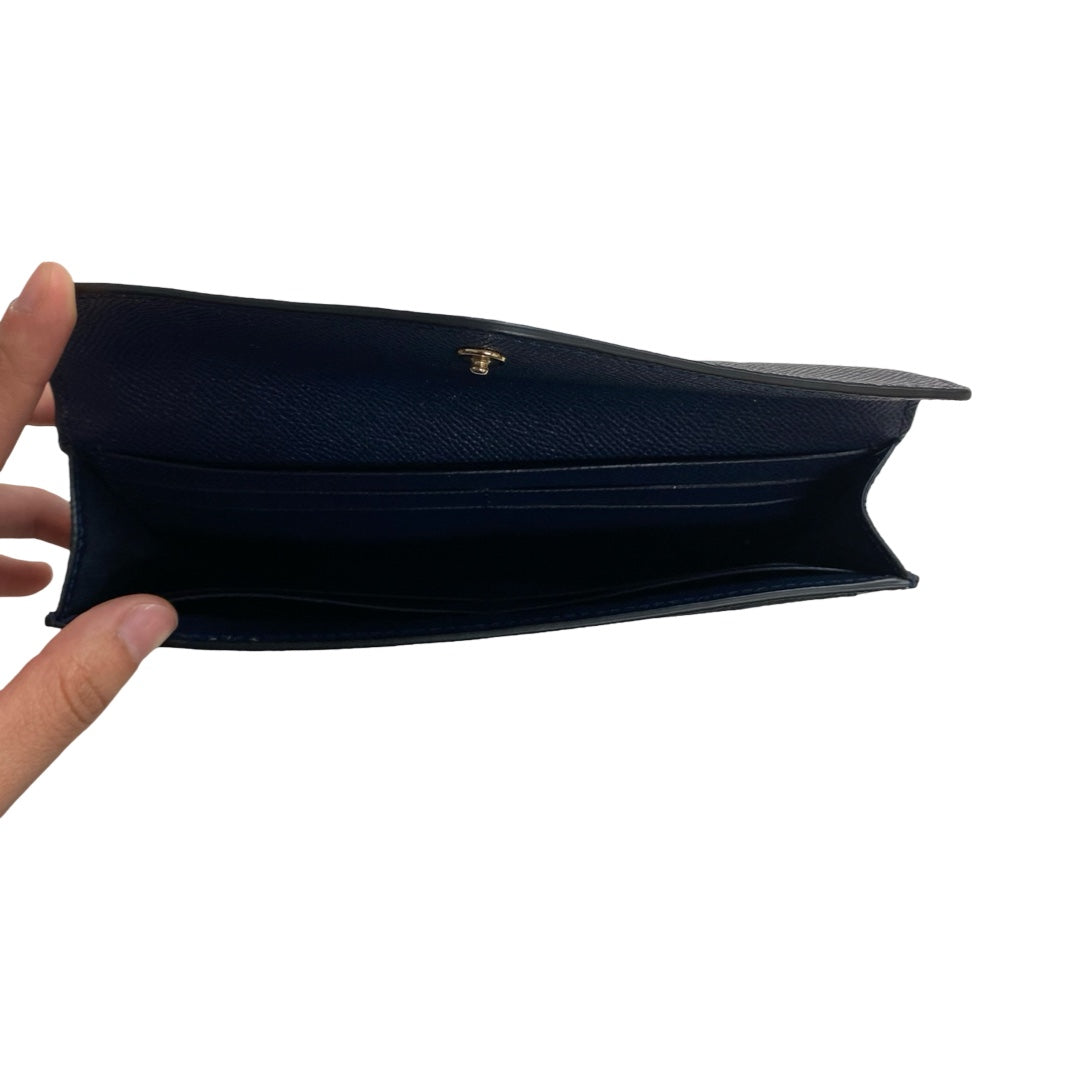 Wallet Designer By Coach In Navy, Size:Medium
