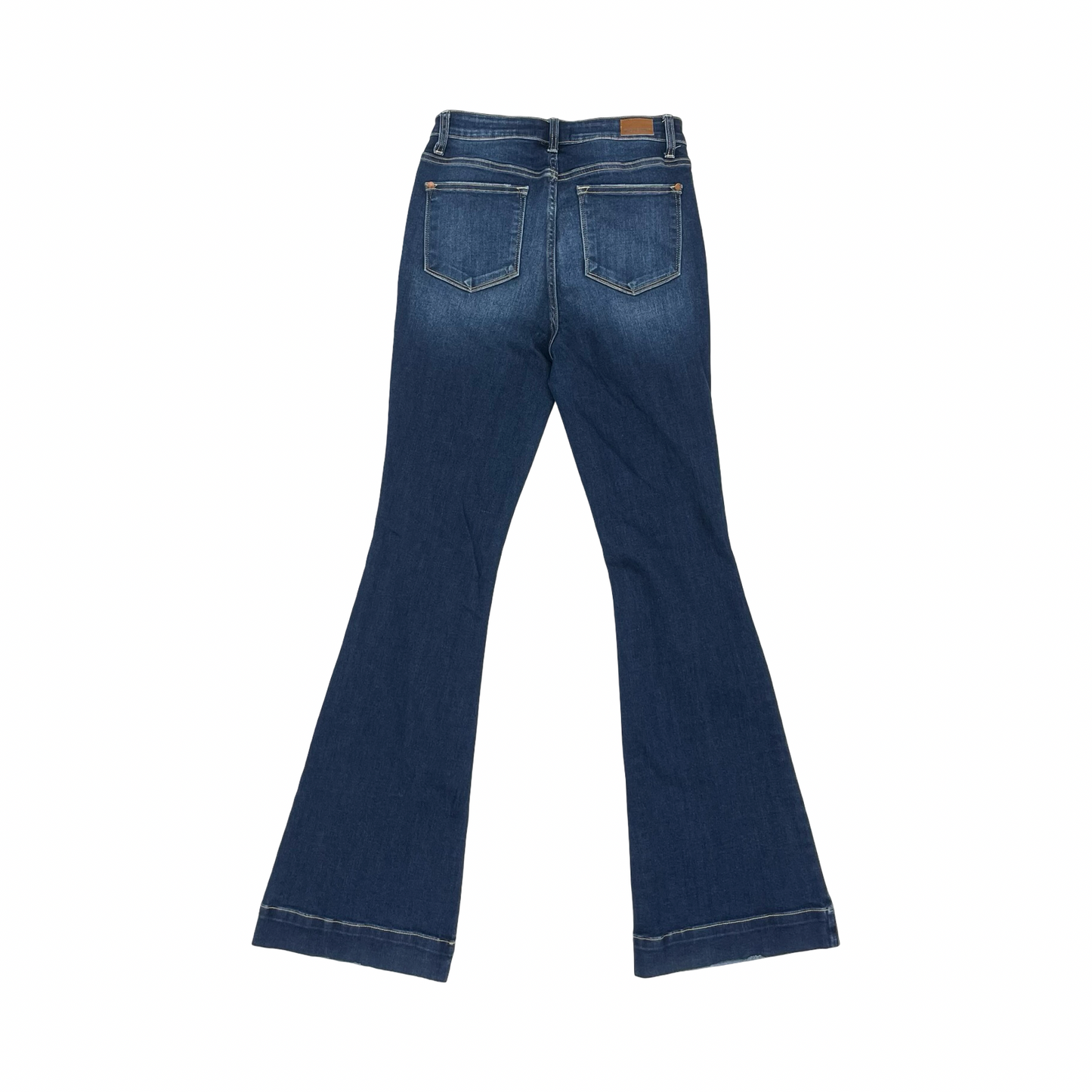 Jeans Flared By Judy Blue In Blue Denim, Size:6