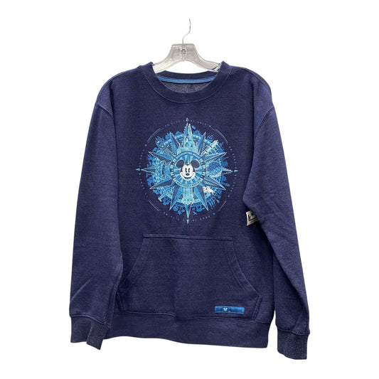 SWEATSHIRT CREWNECK  In BLUE, Size: S