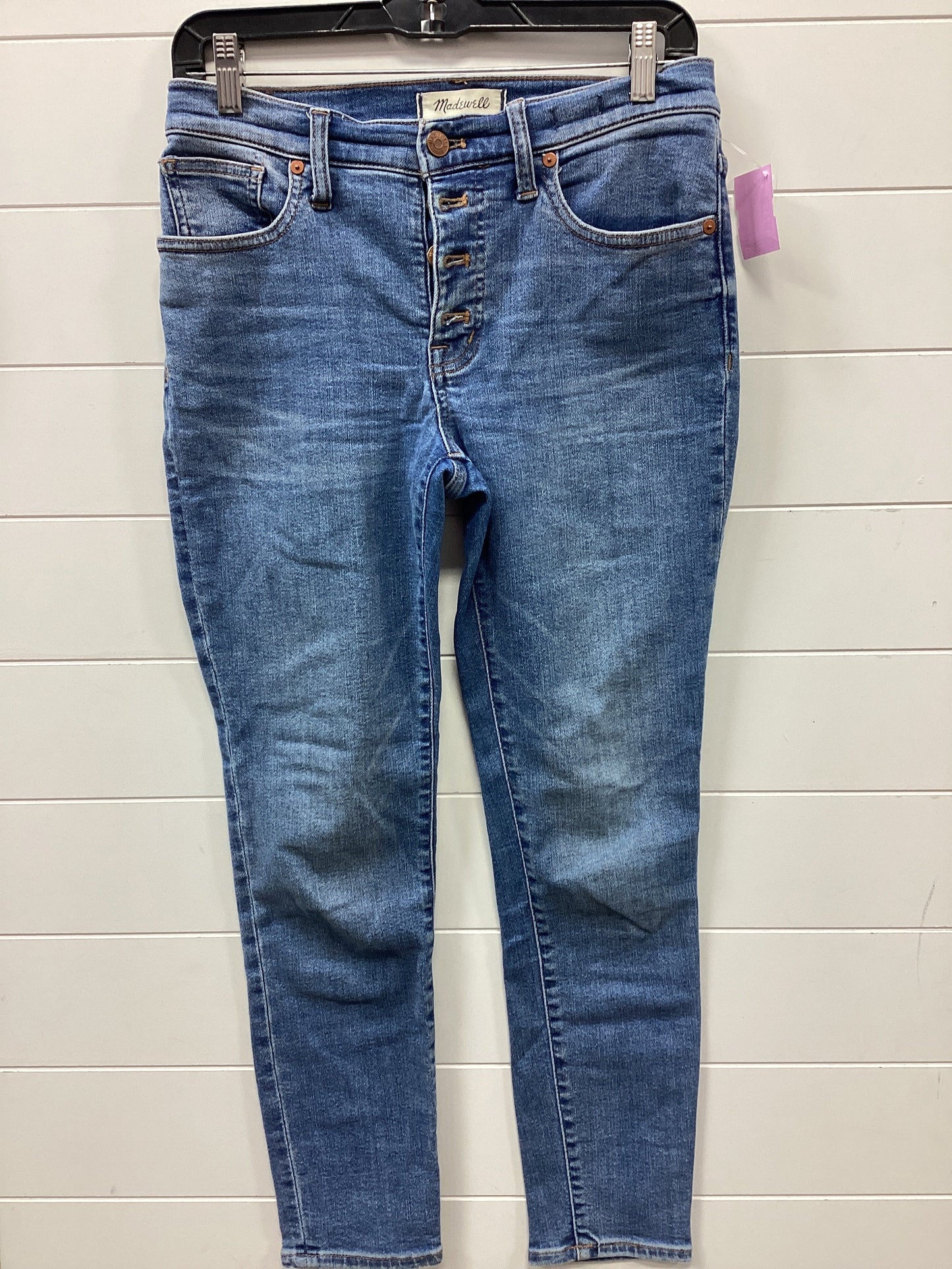 Jeans Skinny By Madewell In Blue Denim, Size:6