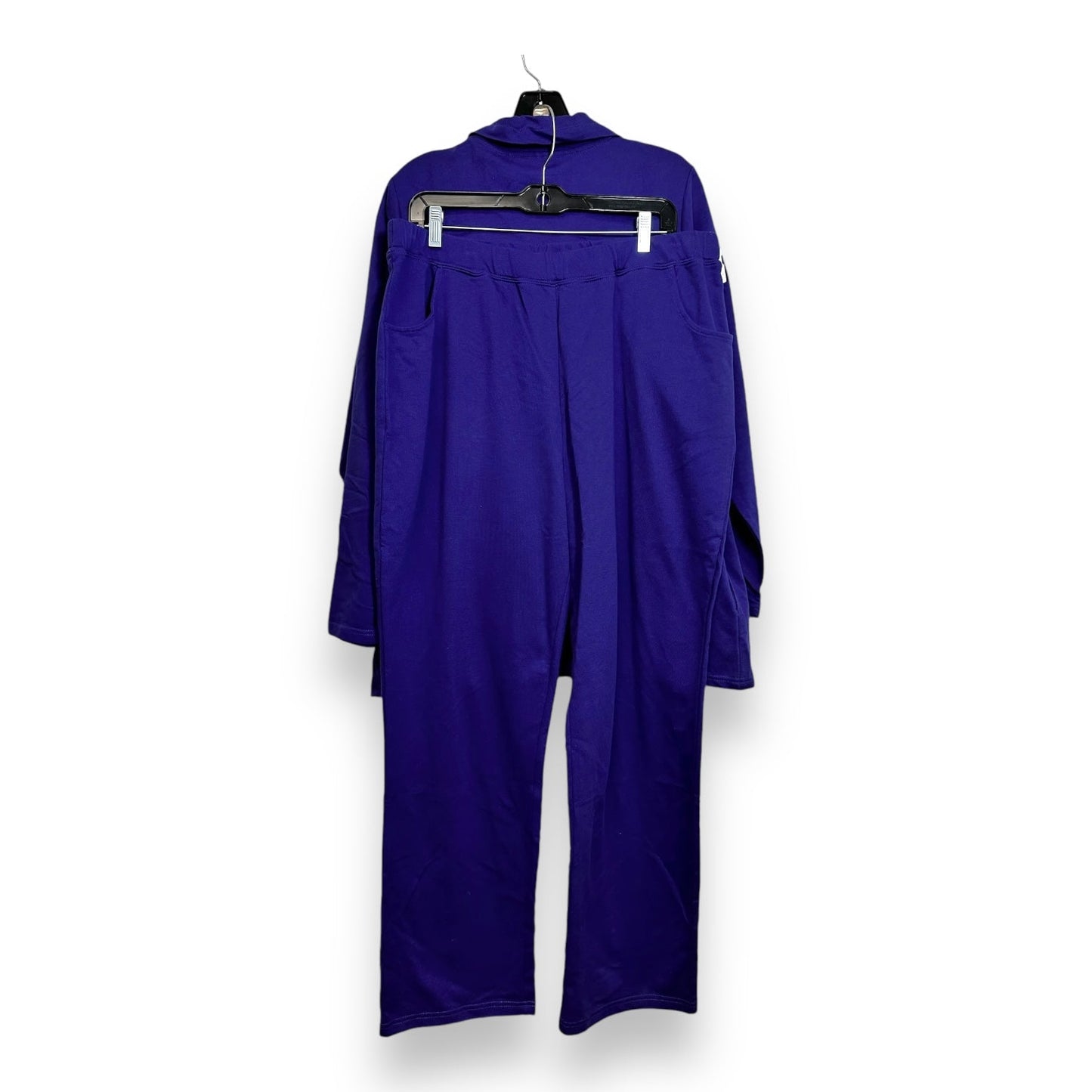 Lounge Set Pants By Quaker Factory In Purple, Size: 1x