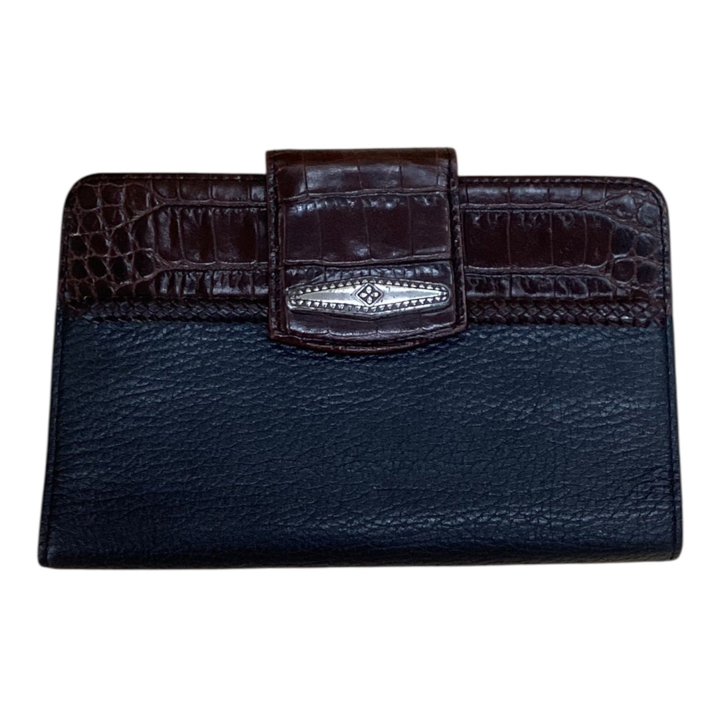 Wallet By Brighton In Black & Brown, Size:Small