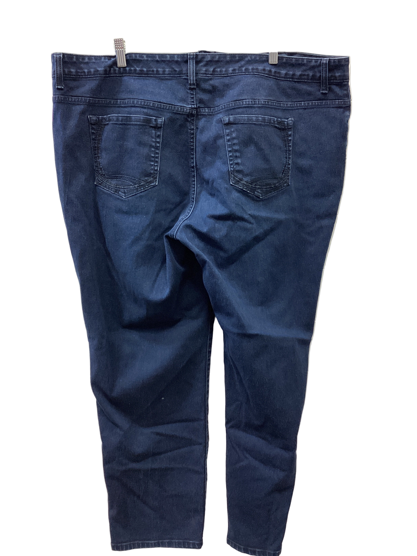 Jeans Straight By Gloria Vanderbilt In Blue Denim, Size:22