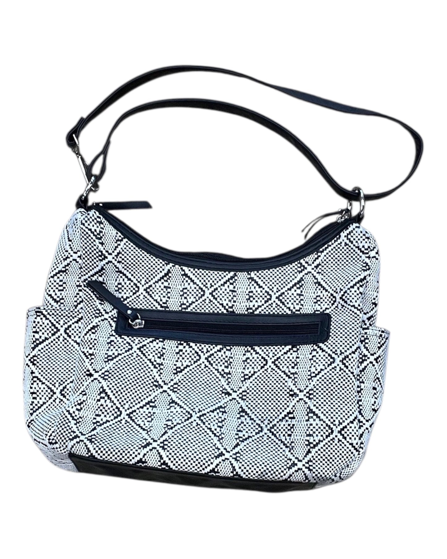 Handbag By Rosetti In Black & White, Size:Medium