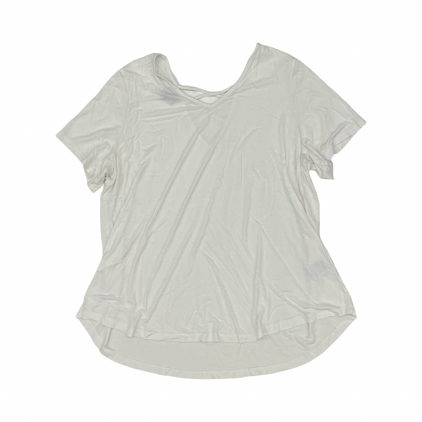 Top Ss By Jm Collections In White, Size:3X