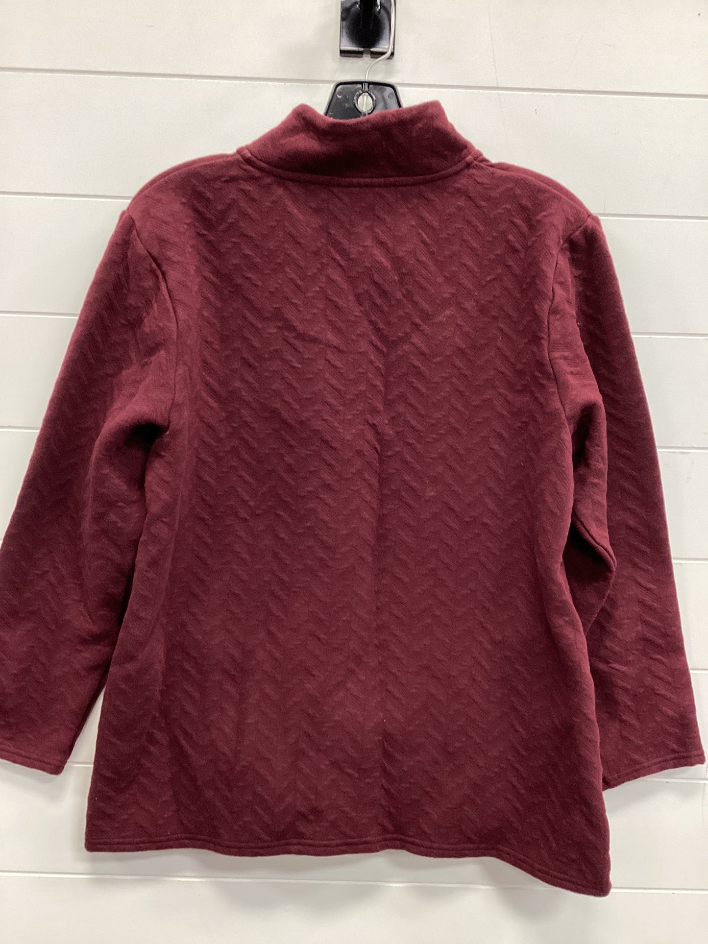 Athletic Sweatshirt Collar By Champion In Maroon, Size:L