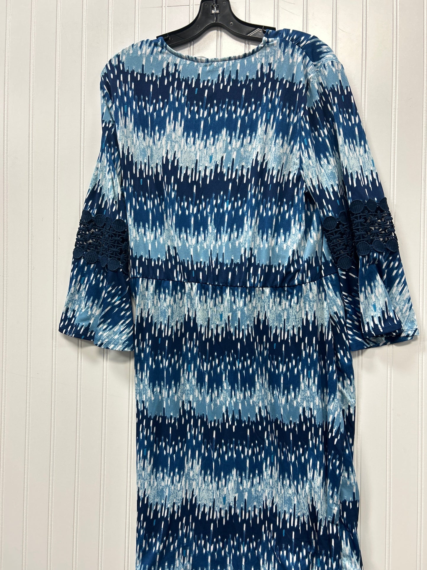 Dress Casual Midi By Ny Collection In Blue, Size:L