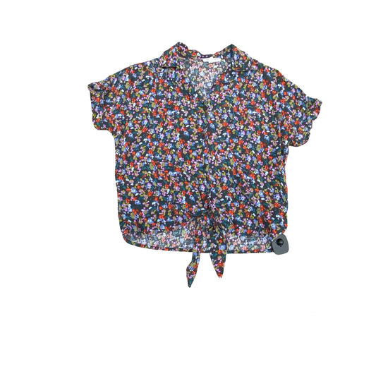 Top Ss By Beachlunchlounge In Floral Print, Size:Xs