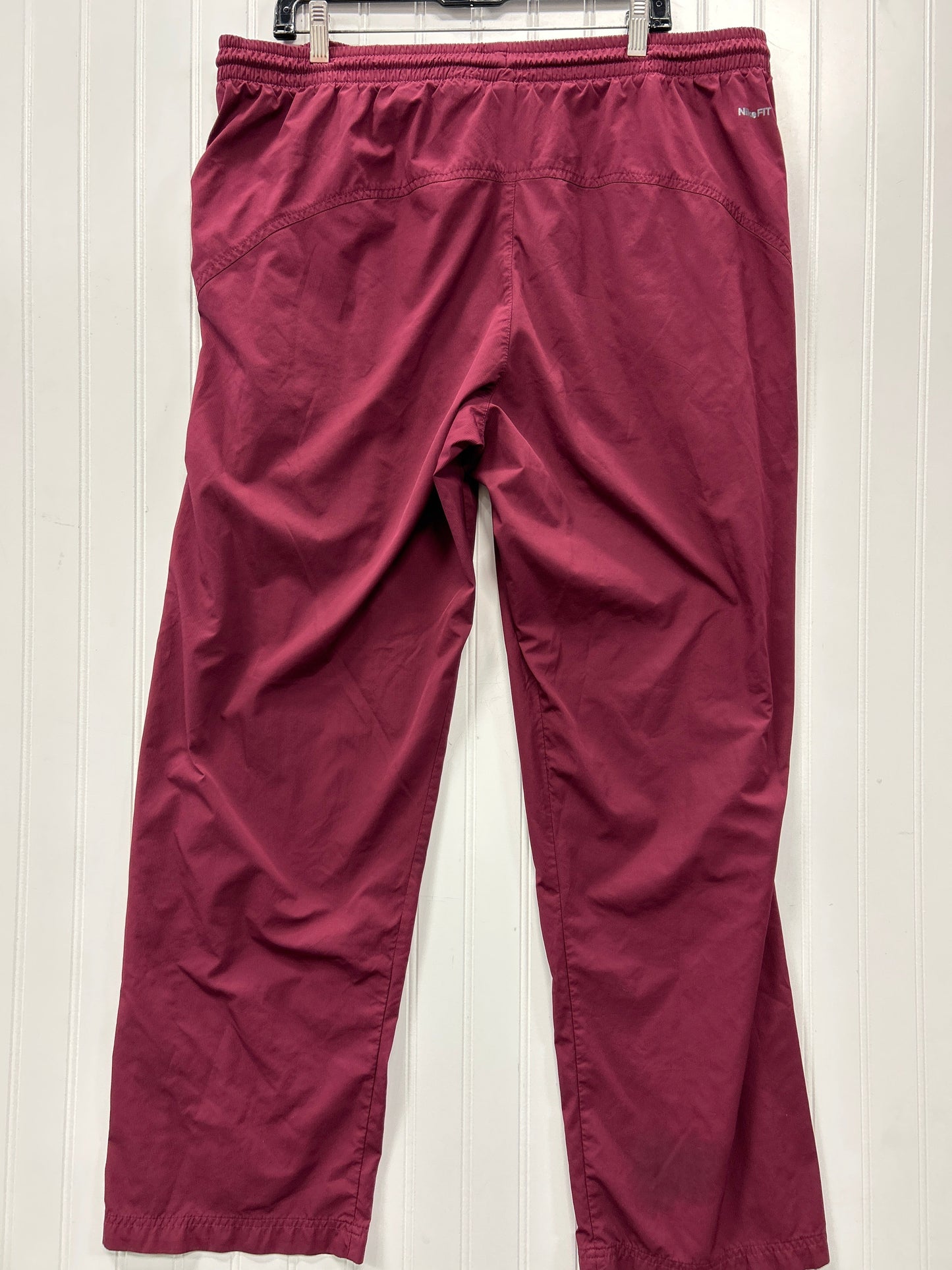 Athletic Pants By Nike Apparel In Maroon, Size:Xl