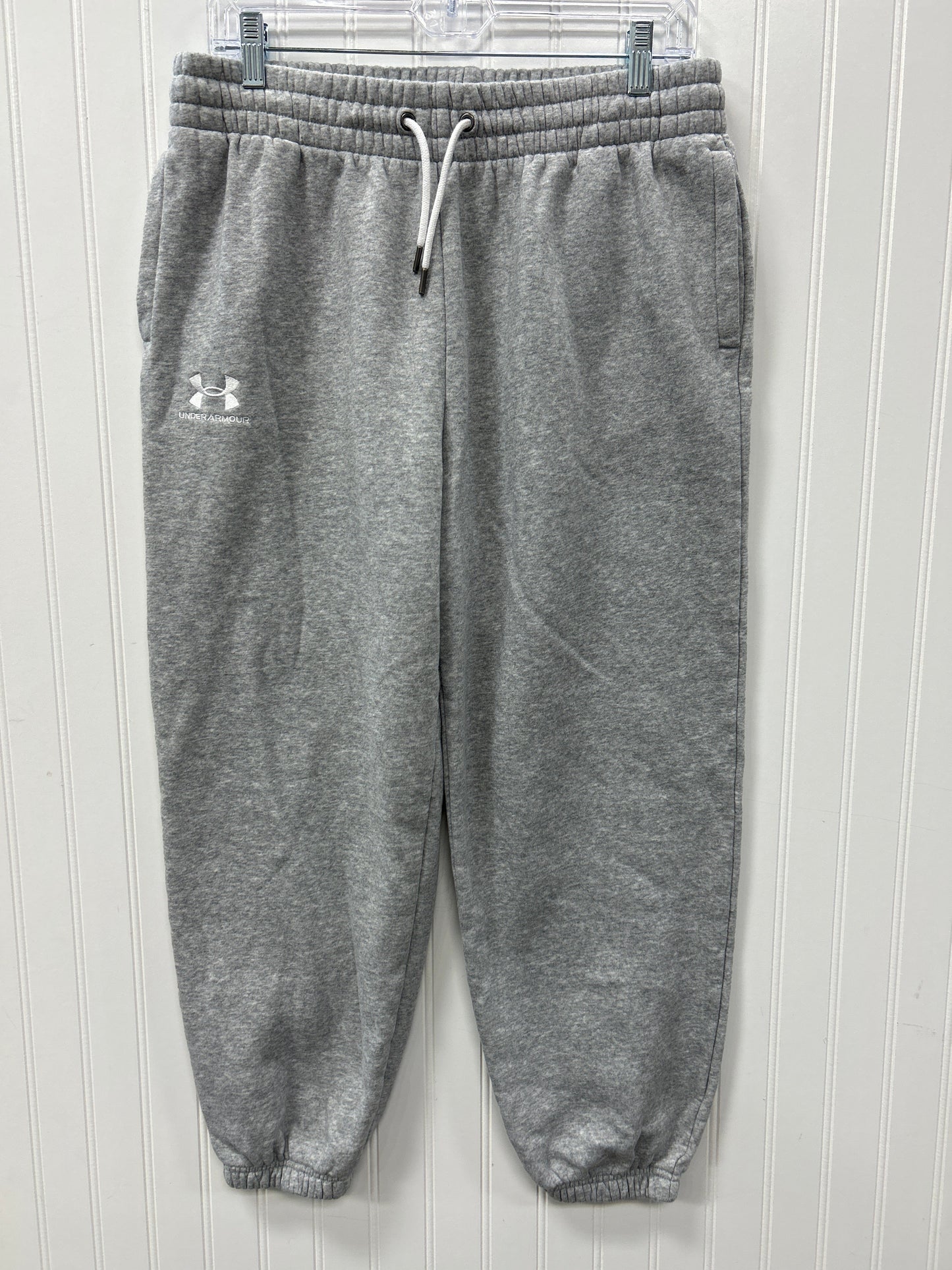 Athletic Pants By Under Armour In Grey, Size:L