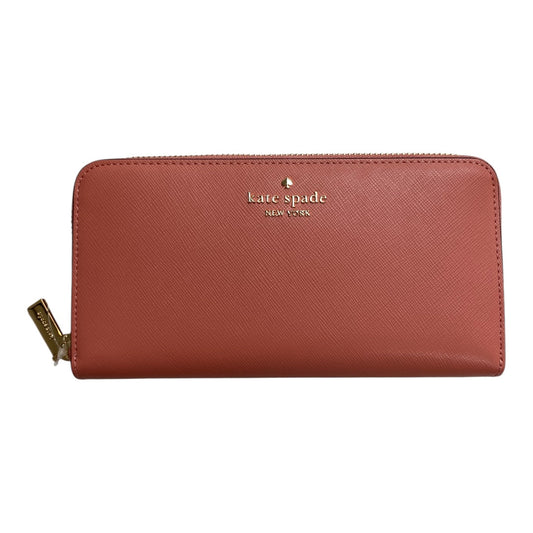 Wallet Designer By Kate Spade In Coral, Size:Large