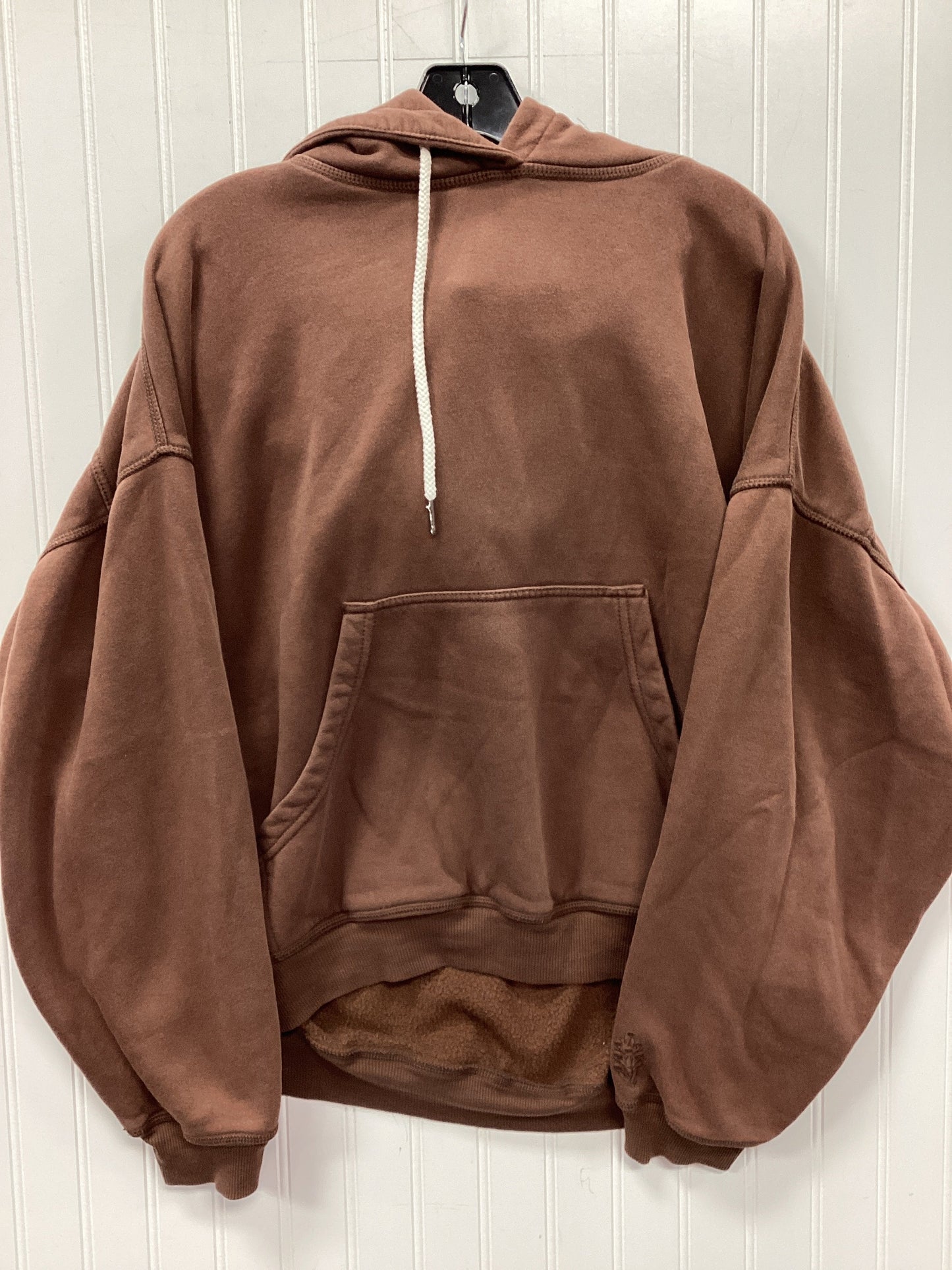 Sweatshirt Hoodie By Free People In Brown, Size:S