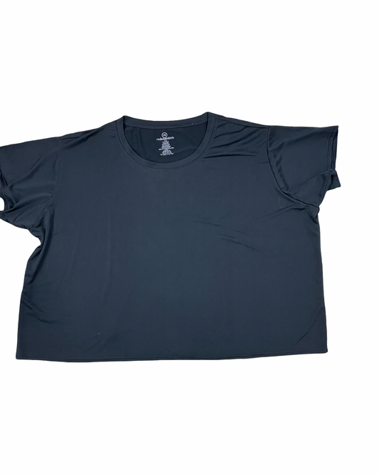 Athletic Top Ss By Clothes Mentor In Black, Size:2X