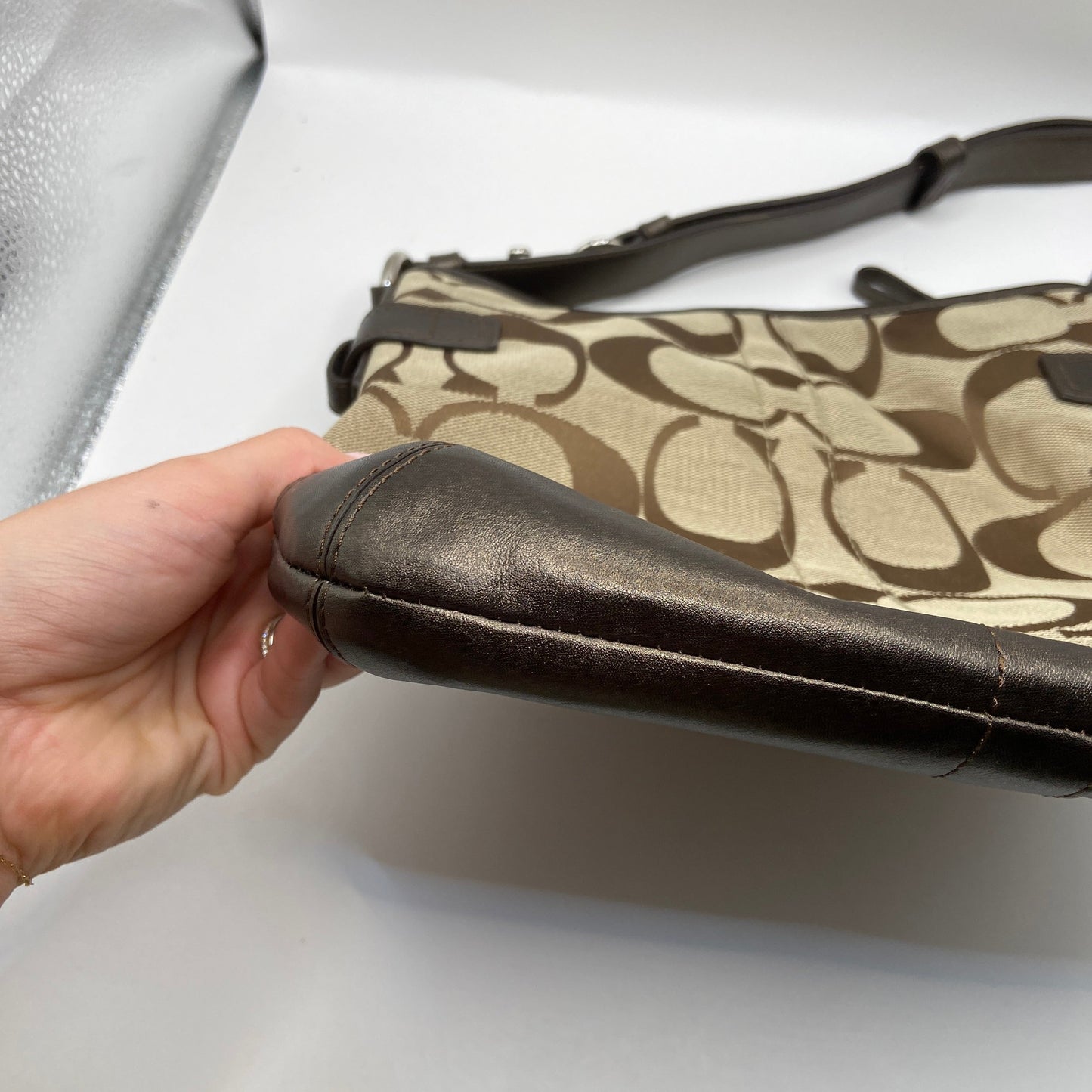 Handbag Designer By Coach, Size: Medium
