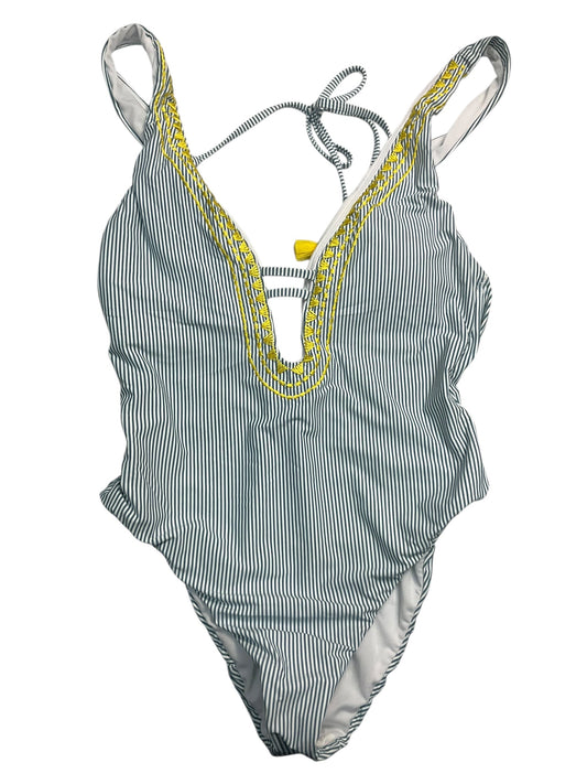 Swimsuit By Lucky Brand In Striped Pattern, Size: S