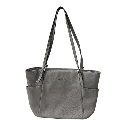 Handbag By Calvin Klein In Grey, Size:Medium