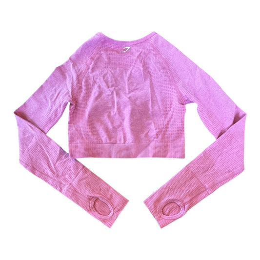 Athletic Top Ls Crewneck By Gym Shark In Pink, Size:Xs