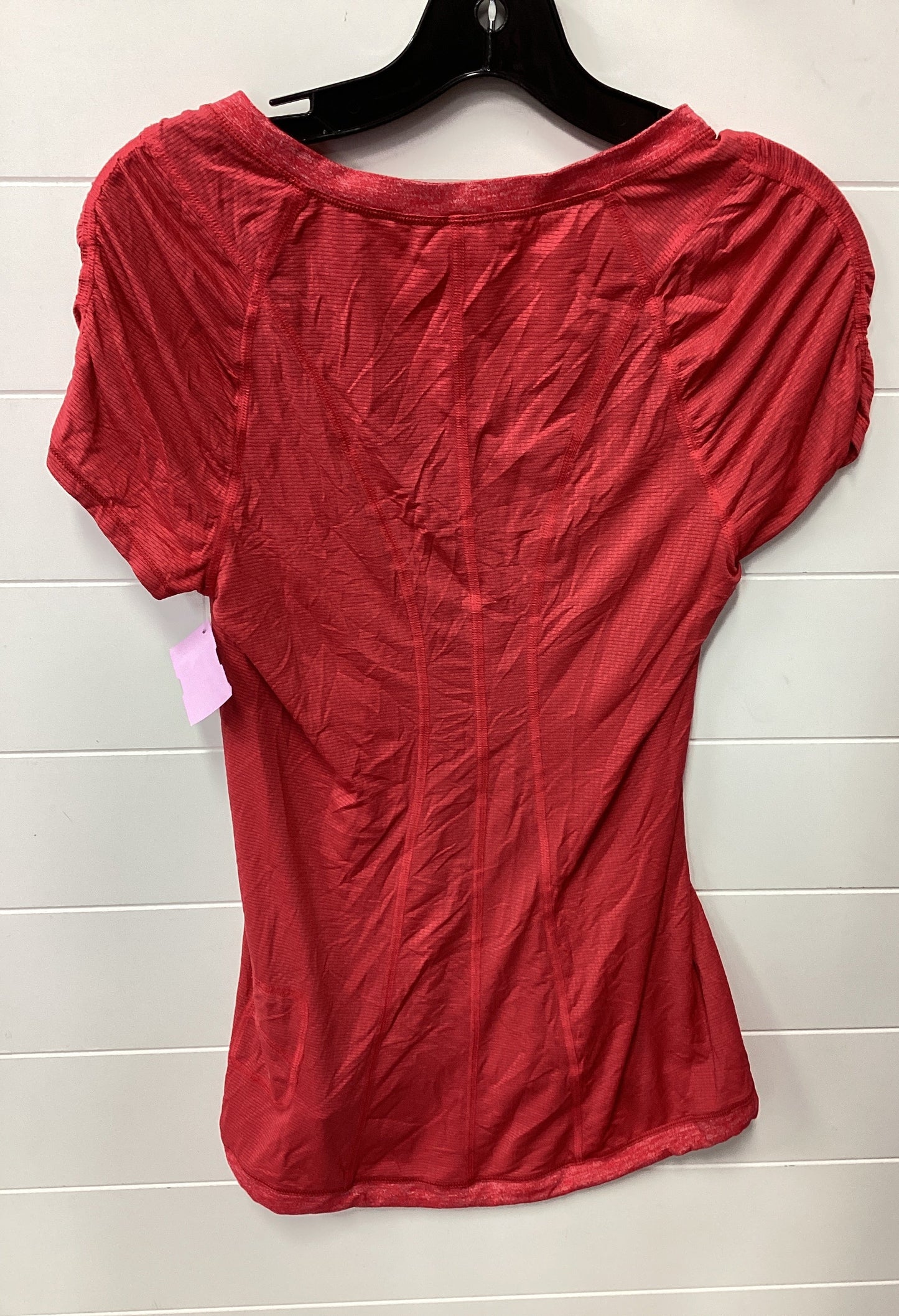 Athletic Top Ss By Lululemon In Red, Size:6