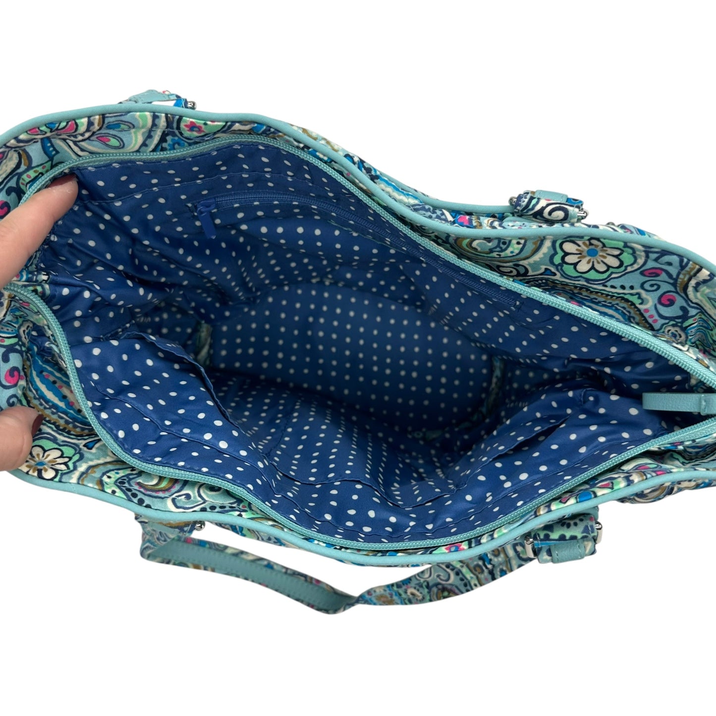 Handbag By Vera Bradley In Blue, Size:Medium