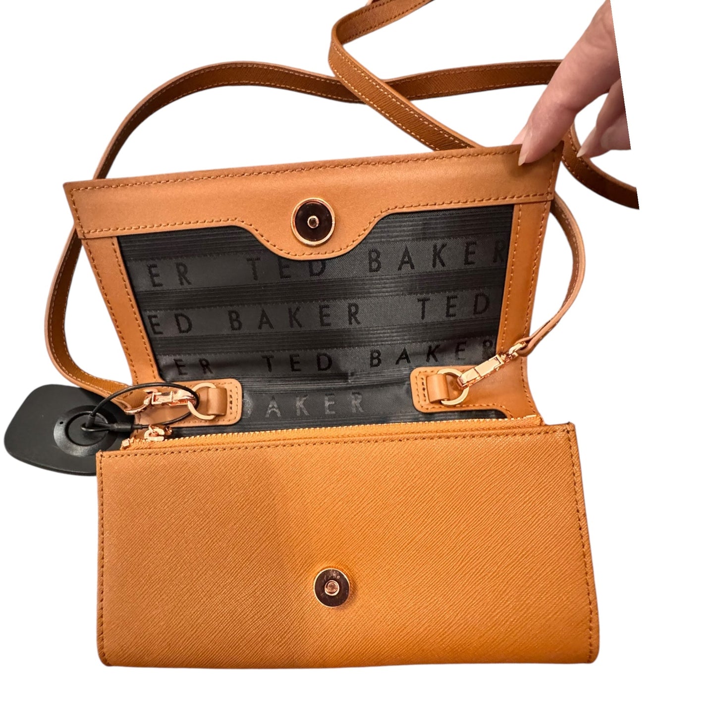 Handbag Designer By Ted Baker In Brown, Size:Small