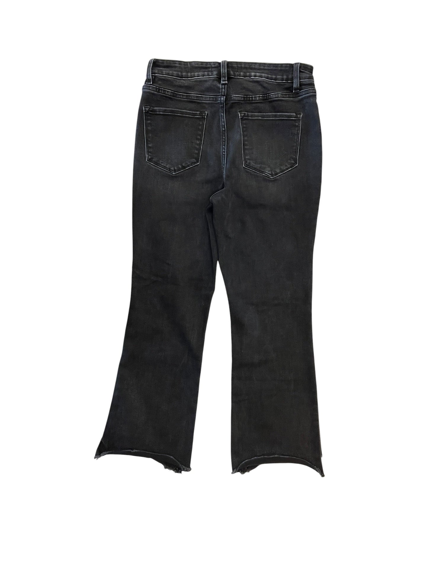 Jeans Boot Cut By Flying Monkey In Black Denim, Size:8