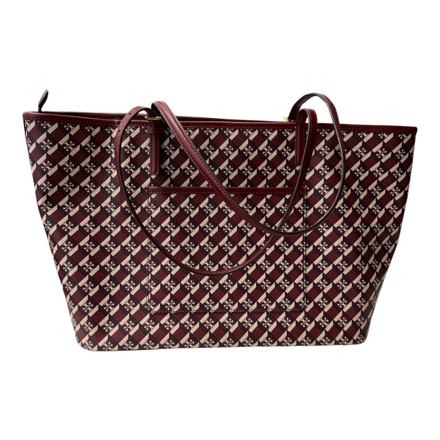Handbag Designer By Tory Burch In Red, Size:Large