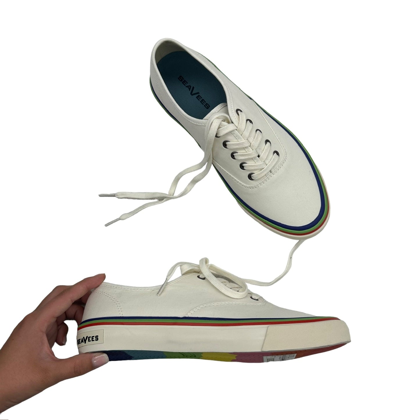 WHITE    CLOTHES MENTOR SHOES SNEAKERS, Size 9.5