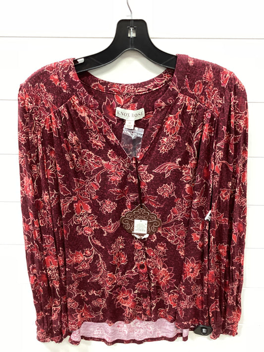 Top Ls By Knox Rose In Red, Size:M