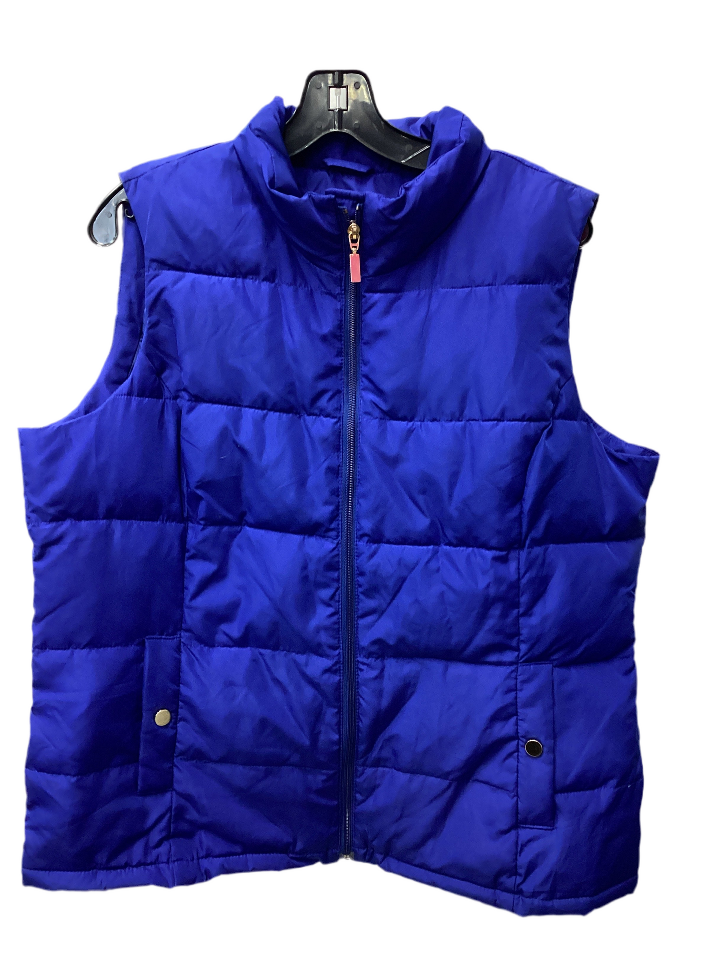 Vest Puffer & Quilted By Charter Club In Blue, Size:Xl