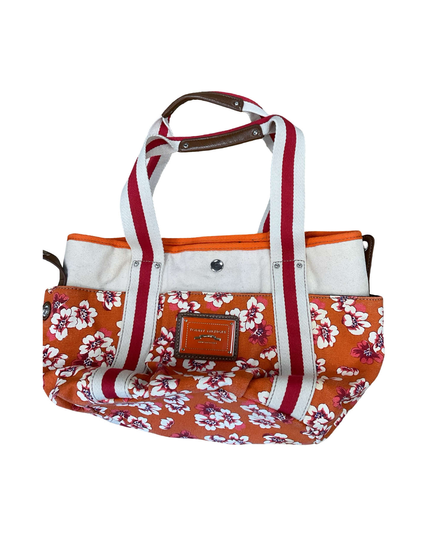 Handbag By Tommy Hilfiger In Orange, Size:Medium