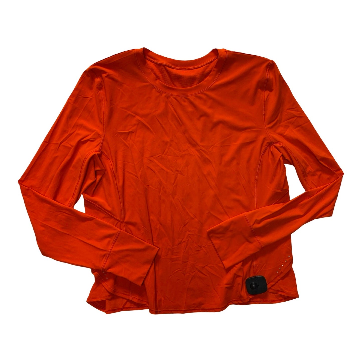 Athletic Top Ls Collar By Lululemon In Orange, Size:M
