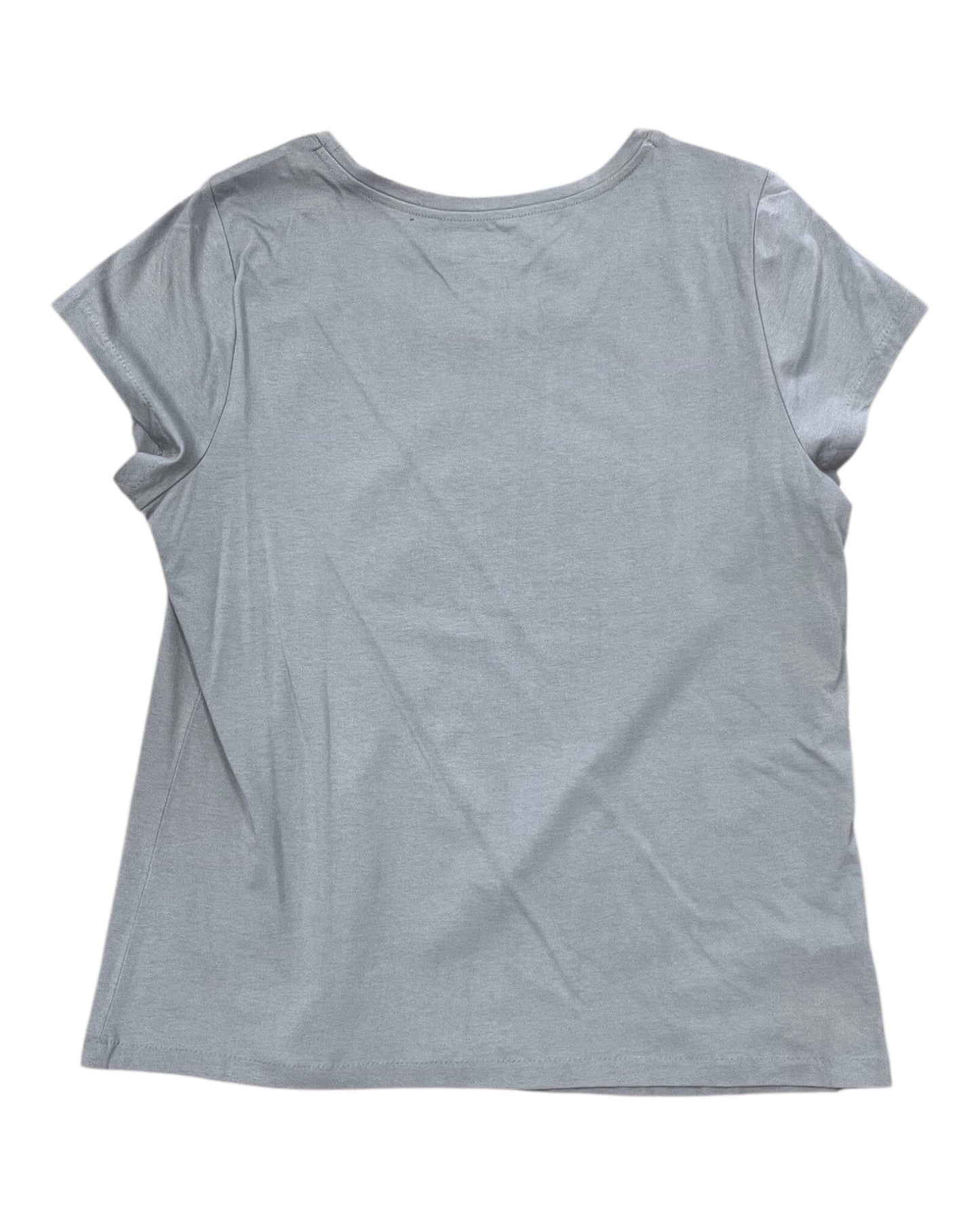 Top Ss Basic By Cj Banks In Grey, Size:1X