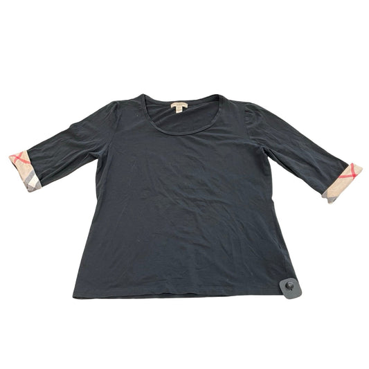 Top Ss Luxury Designer By Burberry In Black, Size:L