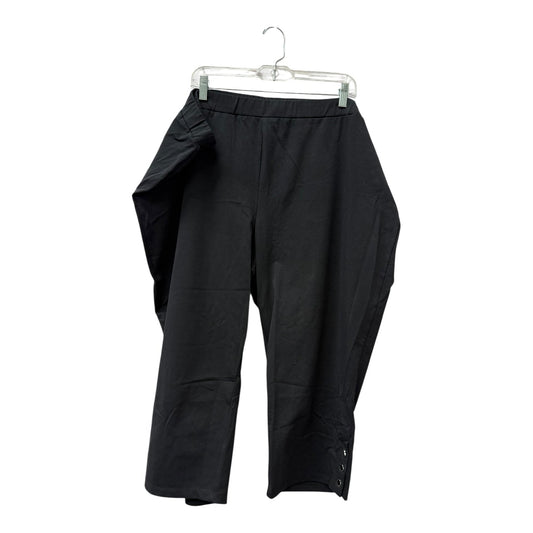 Capris By Susan Graver In Black, Size:22P