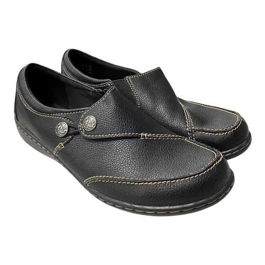 Shoes Flats By Clarks In Black, Size:7