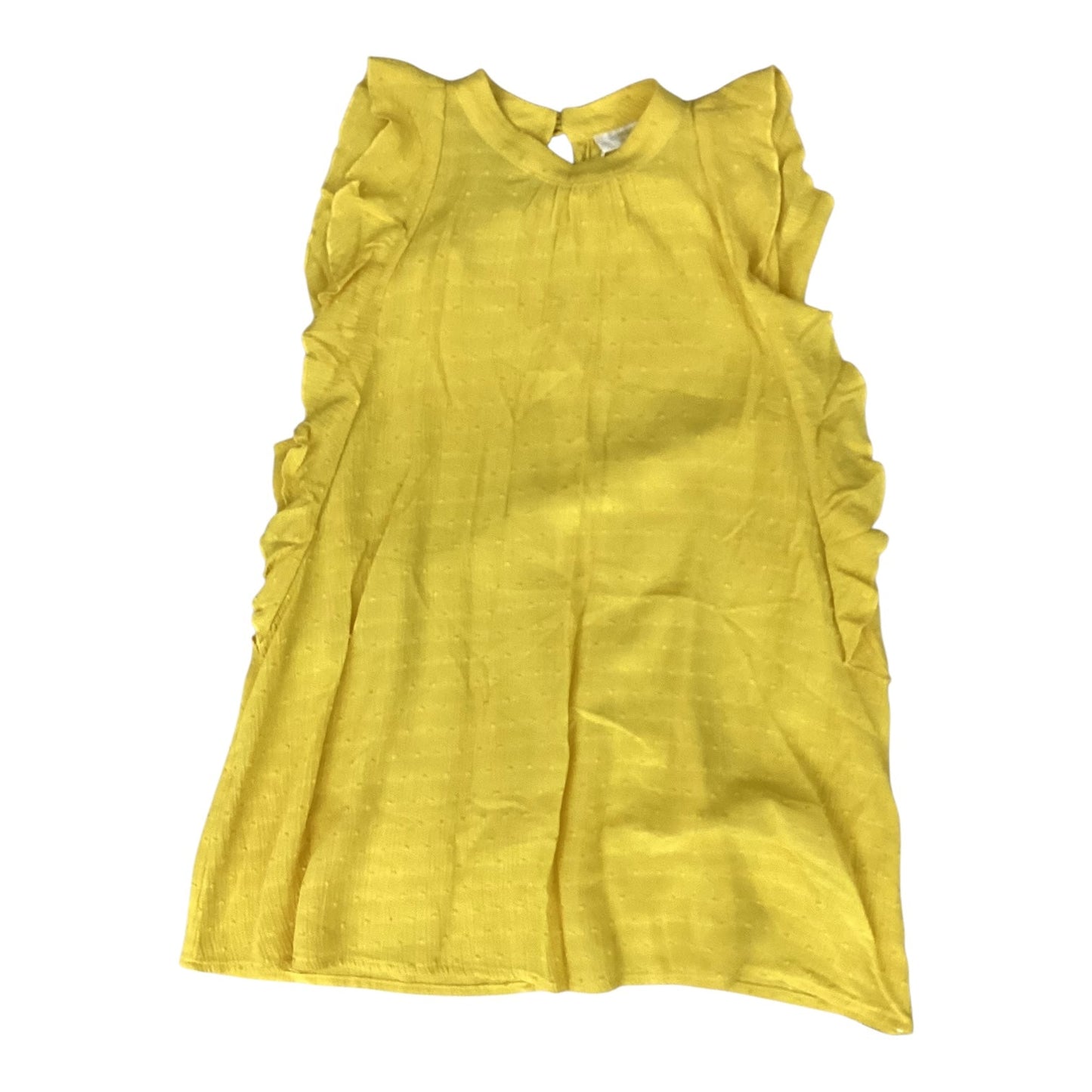 Blouse Sleeveless By Maeve In Yellow, Size:Xs